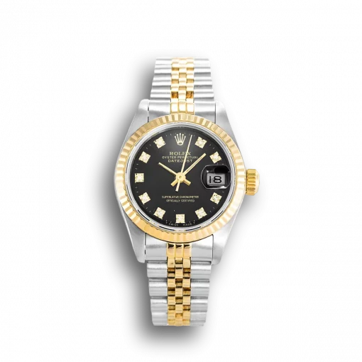 Rolex Datejust 69173 Replica 26mm Black Dial