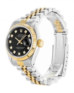 Rolex Datejust 69173 Replica 26mm Black Dial