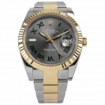 Rolex Datejust II 126333 Replica Rhodium Dial 41mm "Wimbledon" Two-Tone Oyster