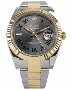 Rolex Datejust II 126333 Replica Rhodium Dial 41mm “Wimbledon” Two-Tone Oyster