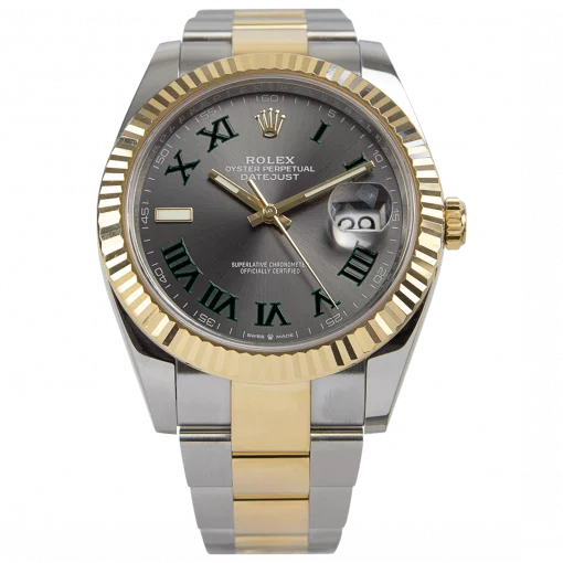 Rolex Datejust II 126333 Replica Rhodium Dial 41mm “Wimbledon” Two-Tone Oyster