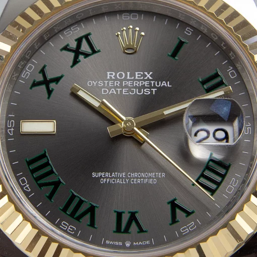 Rolex Datejust II 126333 Replica Rhodium Dial 41mm “Wimbledon” Two-Tone Oyster