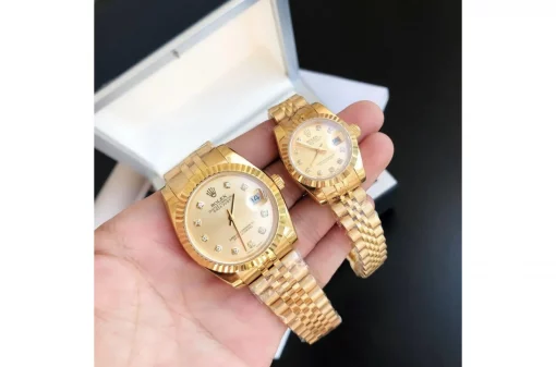Rolex Datejust RG/RG Replica 36/28mm Jub Gold/Dial