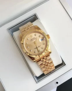 Rolex Datejust RG RG Replica 36 28mm Jub Gold Dial3