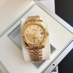 Rolex Datejust RG RG Replica 36 28mm Jub Gold Dial4