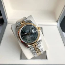 Rolex Datejust RG SS Replica 36 28mm Jub Grey Rmn3