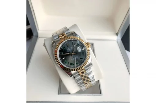 Rolex Datejust RG/SS Replica 36/28mm Jub Grey/Rmn