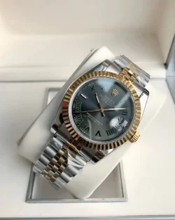 Rolex Datejust RG SS Replica 36 28mm Jub Grey Rmn5