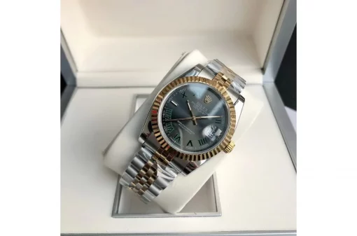 Rolex Datejust RG/SS Replica 36/28mm Jub Grey/Rmn