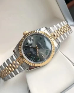 Rolex Datejust RG SS Replica 36 28mm Jub Grey Rmn6