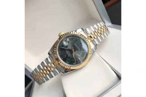 Rolex Datejust RG/SS Replica 36/28mm Jub Grey/Rmn