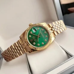 Rolex Datejust RG36/28 Green Dial with Diamond Markers