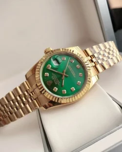 Rolex Datejust RG36/28 Green Dial with Diamond Markers