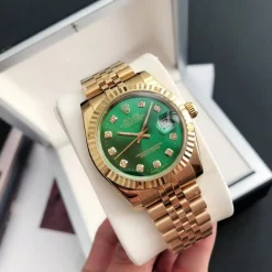 Rolex Datejust RG36/28 Green Dial with Diamond Markers