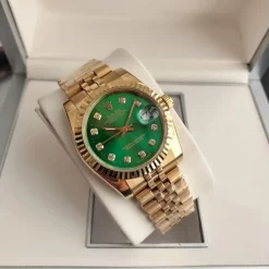 Rolex Datejust RG36/28 Green Dial with Diamond Markers