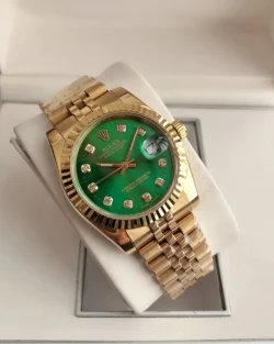 Rolex Datejust RG36/28 Green Dial with Diamond Markers