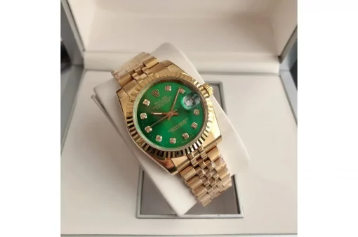 Rolex Datejust RG36/28 Green Dial with Diamond Markers