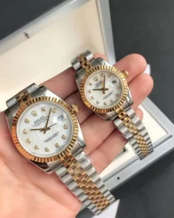 Rolex Datejust RG/SS Jub White/Dial 36/28mm