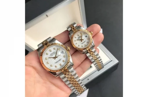 Rolex Datejust RG/SS Jub White/Dial 36/28mm