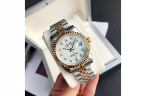 Rolex Datejust RG/SS Jub White/Dial 36/28mm
