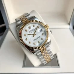 Rolex Datejust RG/SS Jub White/Dial 36/28mm