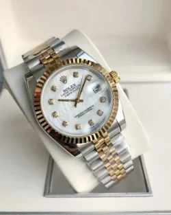 Rolex Datejust RG/SS Jub White/Dial 36/28mm