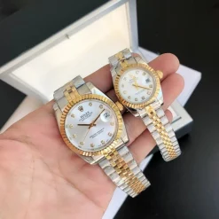 Rolex Datejust RG/SS Replica 36/28mm Jub Sliver/Dia