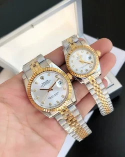 Rolex Datejust RG/SS Replica 36/28mm Jub Sliver/Dia