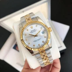 Rolex Datejust RG/SS Replica 36/28mm Jub Sliver/Dia
