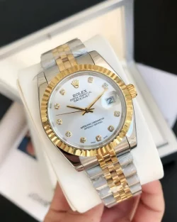 Rolex Datejust RG/SS Replica 36/28mm Jub Sliver/Dia