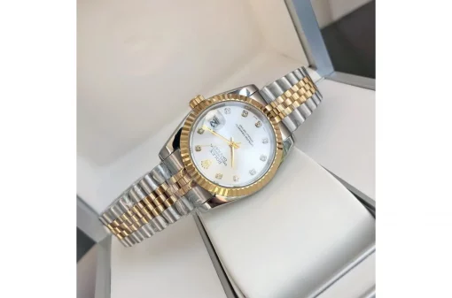 Rolex Datejust RG/SS Replica 36/28mm Jub Sliver/Dia