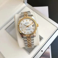 Rolex Datejust RG:SS Replica 36:28mm Jub Sliver:Dia5