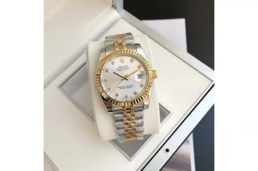 Rolex Datejust RG/SS Replica 36/28mm Jub Sliver/Dia