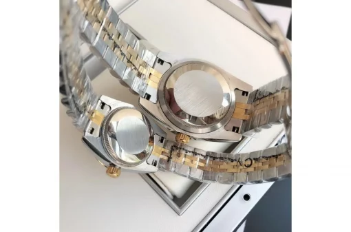 Rolex Datejust RG/SS Replica 36/28mm Jub Sliver/Dia