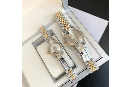 Rolex Datejust RG/SS Replica 36/28mm Jub Sliver/Dia