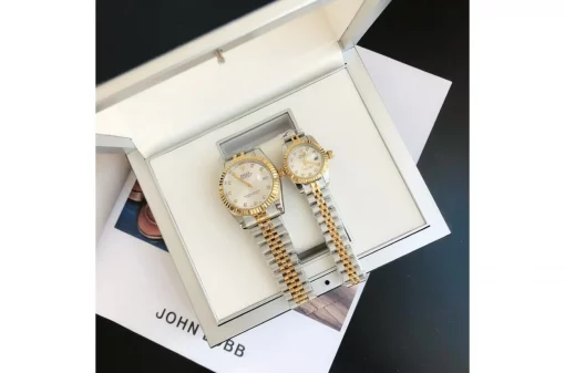 Rolex Datejust RG/SS Replica 36/28mm Jub Sliver/Dia