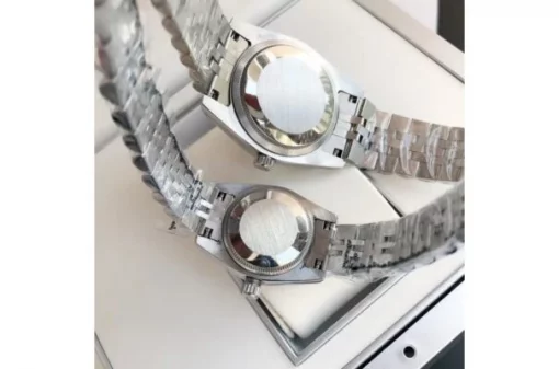 Rolex Datejust SS36/28 – Pink Dial with Diamond Markers
