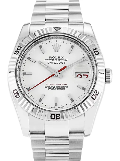 Rolex Datejust Turn-O-Graph 116264 White Dial