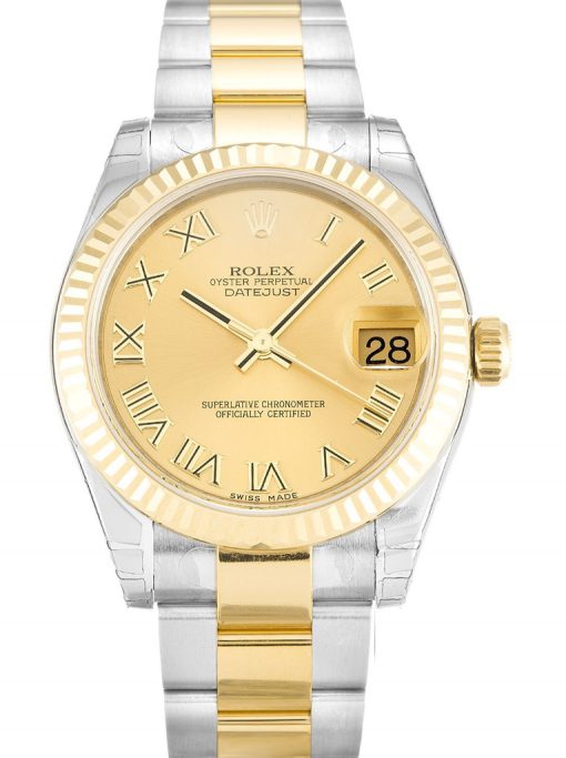 Rolex Lady-Datejust 178273 Replica Champagne Dial 31mm
