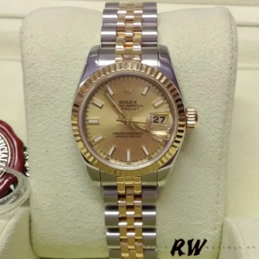 Rolex Lady-Datejust 179173-2 Replica 26mm Champagne Dial