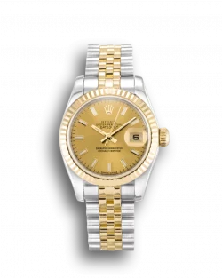 Rolex Lady-Datejust 179173-2 Replica 26mm Champagne Dial