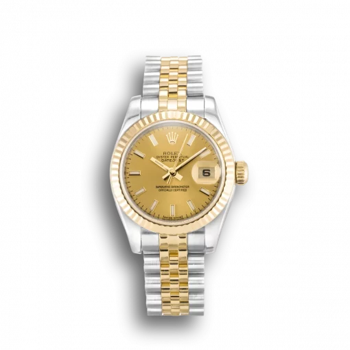 Rolex Lady-Datejust 179173-2 Replica 26mm Champagne Dial