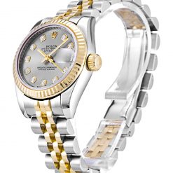 Rolex Lady-Datejust 179173 Replica 26mm Silver Dial