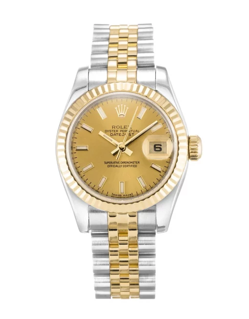 Rolex Lady-Datejust 179173 Replica Champagne Dial 26mm