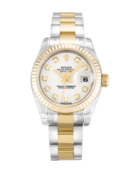 Rolex Lady-Datejust 179173 White Dial