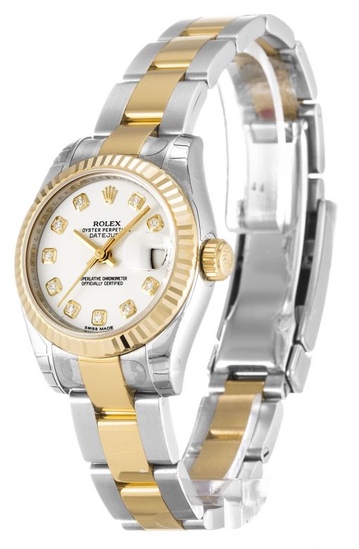 Rolex Lady-Datejust 179173 White Dial