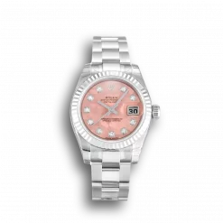 Rolex Lady-Datejust 179174 Replica 26mm Gold Dust – Pink Dial