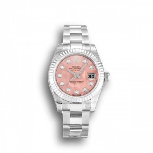 Rolex Lady-Datejust 179174 Replica 26mm Gold Dust – Pink Dial