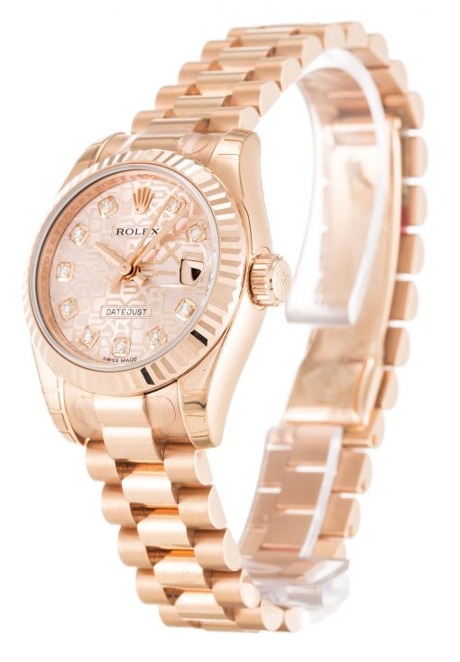 Rolex Lady-Datejust 179175 Rose Dial 26mm
