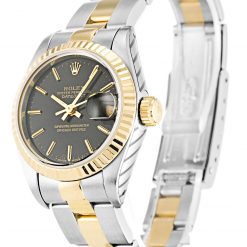 Rolex Lady-Datejust 69173 Replica Black Dial 26mm